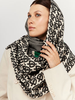 в составе ШЕСТЬ и КАШЕМИР Большой, мягкий, теплый однотонный двусторонний палантин - Tantino фото 3