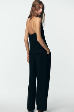WIDE-LEG TROUSERS WITH CHAIN - Zara фото 14