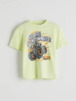 Hot Wheels Bask?l? Erkek ?ocuk Ti??rt