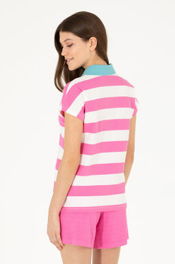 Женская розовая футболка - U.s. polo assn фото 5