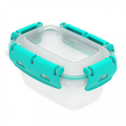 Контейнер для продуктов 0,38л, 14,2х10?х7см, с клипсами, уплотнитель, полипропилен, подходит для СВЧ (Россия)