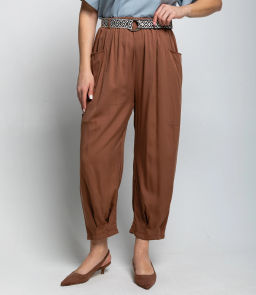 Брюки #ОКТ085008, коричневый - Dommod фото 2