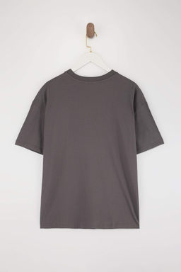 TRENDYOL MAN Siyah Oversize/Genis Kesim Bask?l? %100 Pamuklu T-Shirt TMNSS23TS00261 - Trendyolmilla фото 54