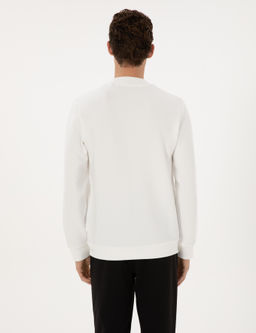 Beyaz Regular Fit Sweatshirt - Pierre cardin фото 5