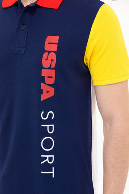 U. S. Polo Assn Мужская темно-синяя футболка с воротником-поло - U.s. polo assn фото 8