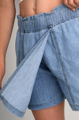 Джинсовая юбка-шорты для девочки Happyfox