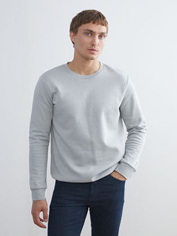 Bisiklet Yaka Erkek Sweatshirt