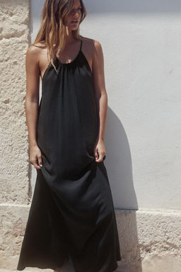 HALTERNECK DRESS WITH GATHERING - Zara фото 10