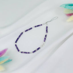 Держатель для телефона из Лепидолита и Горного Хрусталя