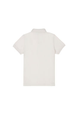 Базовая футболка цвета экрю для девочек - U.s. polo assn фото 3