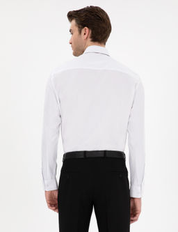 Beyaz Regular Fit Uzun Kollu Basic G_mlek