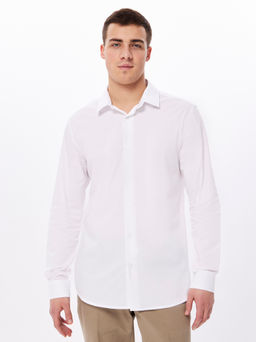 Сорочка мужская длинный рукав GREG 100/238/WH/SZR STRETCH