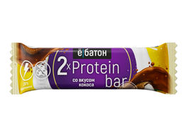 Батончик Protein bar со вкусом кокоса, тм Ё|батон, 2*25 г