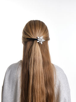 Заколка автомат Ночная Звезда PN0234(2)белый - Mini maxi фото 3