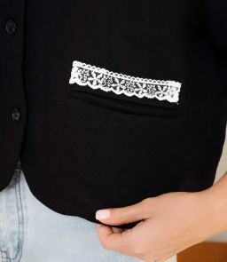 Пиджак #КТ9098, чёрный - Dommod фото 5