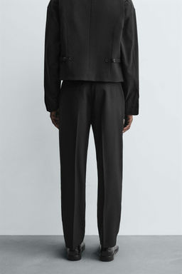 TEXTURED SUIT TROUSERS - Zara фото 3