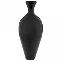 Ваза для цветов стеклянная "Габриэль" 8,2л, д21,5см, h51,5см, большая, "Черный", глянцевая (Россия)
