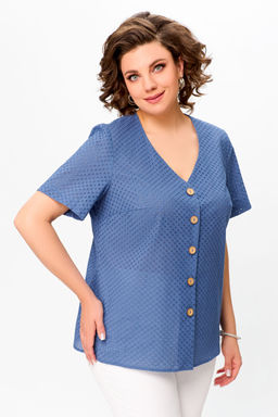 Блуза Swallow 803.2 черный+серебряный узор фото 592