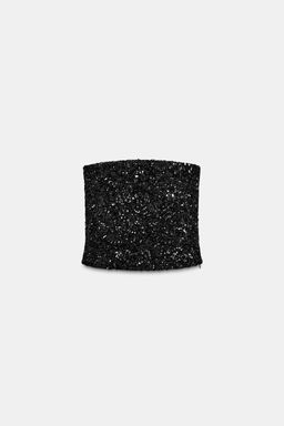 SEQUIN VELVET TOP - Zara фото 7