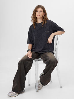 Футболка женская серая с принтом и надписью reflection - Mark formelle фото 6