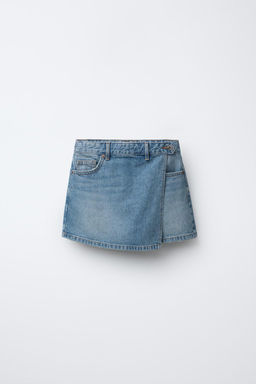 DENIM BERMUDA SKORT - Zara фото 8