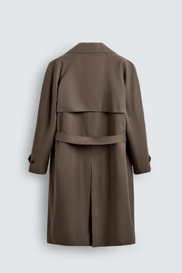 TRENCH WATER REPELLENT MANTECO® ORIGINS / Marr?n / Topo - Zara фото 9