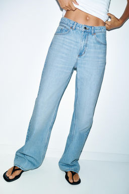 Z1975 REGULAR FIT HIGH-WAIST LONG LENGTH JEANS - Zara фото 13
