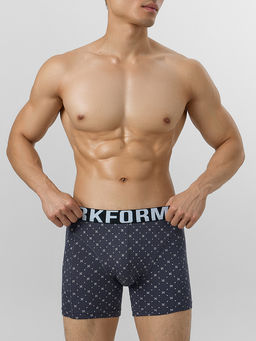 Цена за 2 штуки! Трусы боксеры мужские серые с узором - Mark formelle фото 2