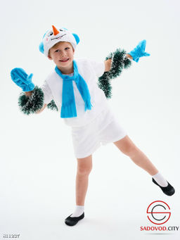 Костюм Снеговик включает жилетку, шорты, маску и варежки - Bruno фото 2