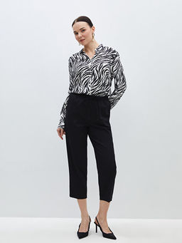 Beli Lastikli Standart Fit Kad?n Pantolon