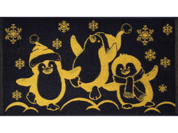 Полотенце махровое 6с103.412ж1 Пингвины(т.желтый) 50х90см