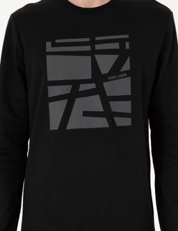 Siyah Regular Fit Sweatshirt - Pierre cardin фото 6