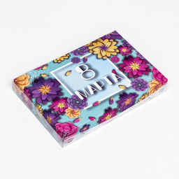 Цена за 5 шт. Коробка для печенья «8 марта» 22×15×3