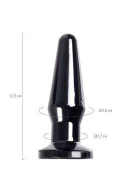 Анальная втулка TOYFA POPO Pleasure Gemini , TPE, черная, 12,4 см