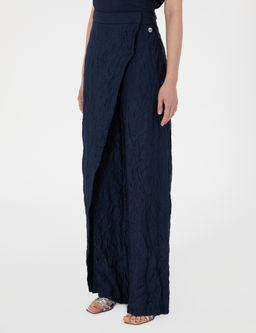 Lacivert Loose Fit Pantolon