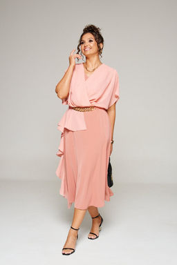 Платье 6357 коралл