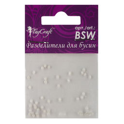 FAYCRAFT Разделители для бусин BSW 1.5 мм 5 х 50 шт. СК/Распродажа №03 прозрачный  фото 3