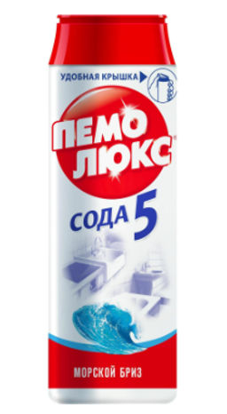 ПЕМОЛЮКС чистящий порошок 480гр Морской бриз (16шт/кор)