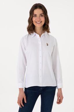 Kad_n Beyaz Uzun Kollu Basic G_mlek Sepette S_rpriz _ndirim - U.s. polo assn фото 8