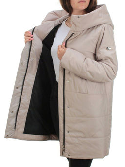 22225 BEIGE Куртка демисезонная женская (100 гр. синтепон) - Фабричный китай фото 7