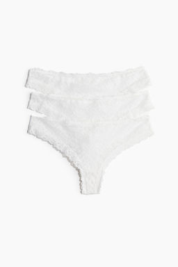 Pack de 3 bragas Brazilian de encaje - H&m фото 5