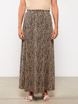 Beli Lastikli Desenli Ponte Kad?n Klo? Etek