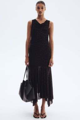 Draped mesh dress - H&m фото 7