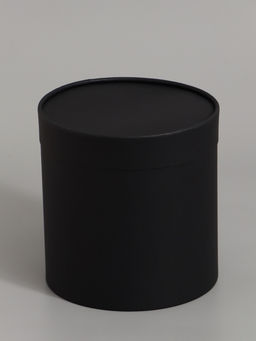 Коробка подарочная, завальцованная, "Черная", 18 х 18 см