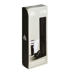 Набор сомелье электрический Luazon LSH-04, пробка, аэратор, штопор, от батареек 4хАА - Luazon home фото 12