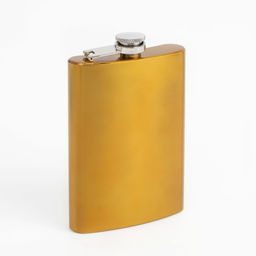 Подарочный набор 6 в 1: фляжка 270 мл, воронка, 4 рюмки, 18×24 см, нержавеющая сталь, золотистый