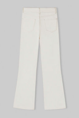 Ekru Yuksek Bel Ekstra Esnek Flare Ispanyol Paca Jeans TWOSS26JE00174 - Trendyolmilla фото 2