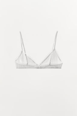 POINTELLE FLORAL TRIANGLE BRALETTE - Zara фото 5