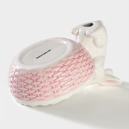 Конфетница Доляна «Зайка», 250 мл, доломит, розовая