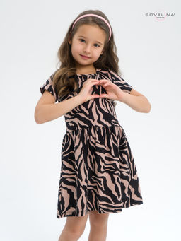 Платье Лето зебра какао - Sovalina фото 3